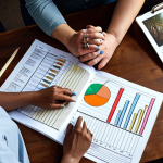 **

A diverse group of artists collaboratively planning an art project budget, showing charts, lists, and open discussion. Emphasize a balance between artistic vision and financial realism.

**