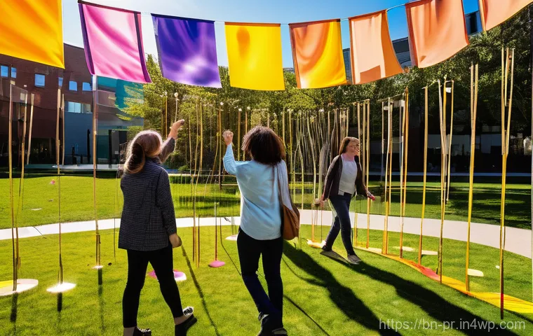 장소 특정적 예술의 창의적 탐구 방법 - **An evocative site-specific art installation transforming an old, rustic abandoned hut in a lush, g...